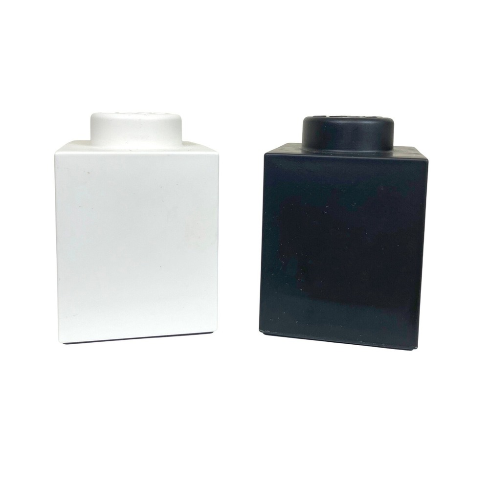 Lego Salt And Pepper Shaker Set Buildable Collectible‎ Black White